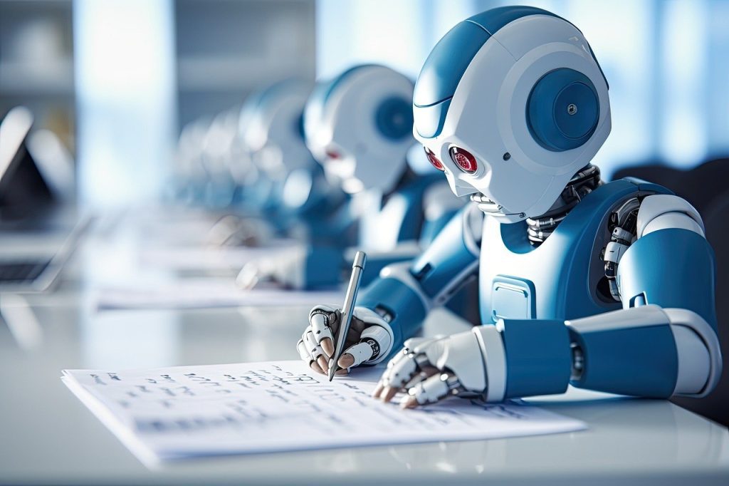 ai-generated-robot-writing