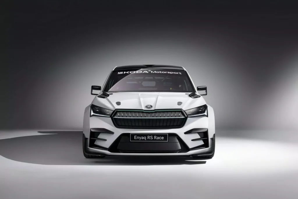 Skoda Enyaq RS Race Car Exterior Front View